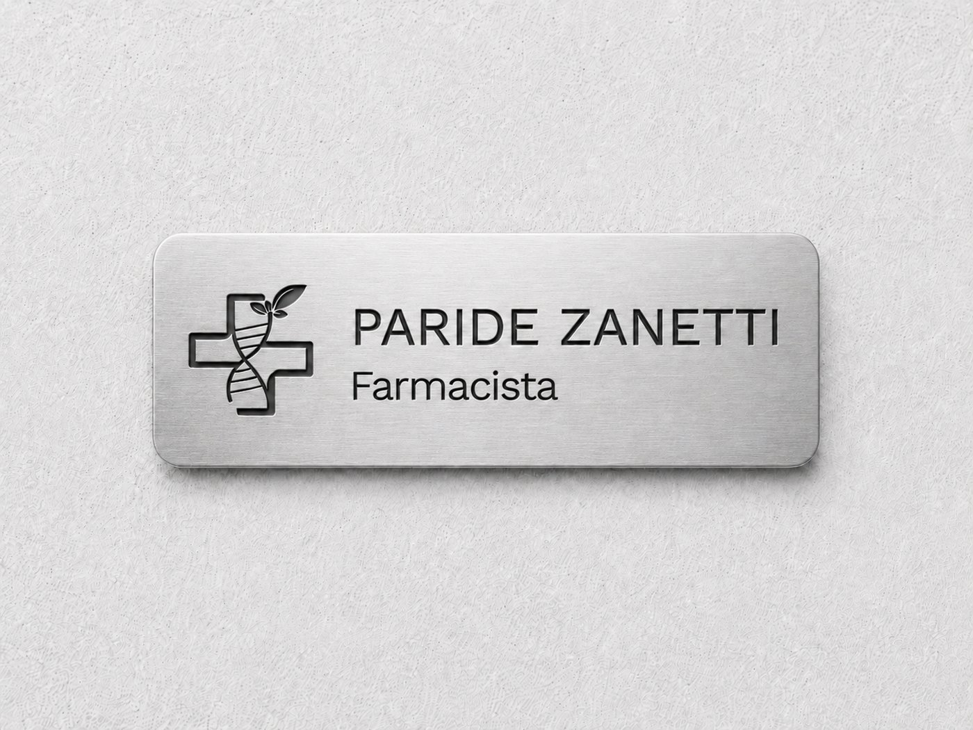 Farmacia Vitalis — name badge